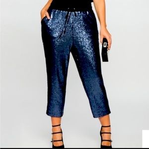 ELOQUII Sequin Jogger